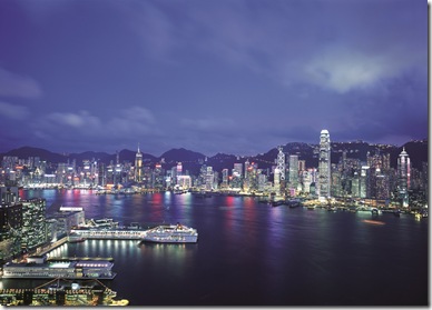 Hong Kong spread from the harbour