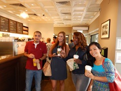 hassan shea chelsea & redia in starbucks HK -June 2014